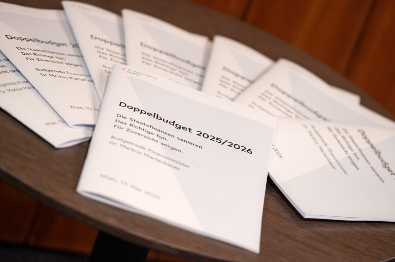 Protokoll der Budgetrede von Finanzminister Markus Marterbauer