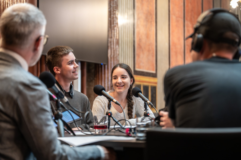 Von links: Christoph Konrath, Christoph Polasek, Rebekka Veis