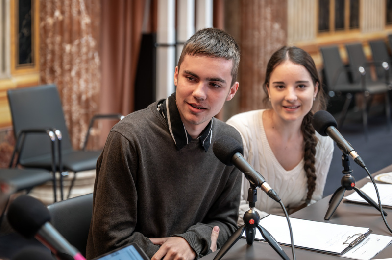 Von links: Christoph Polasek, Rebekka Veis