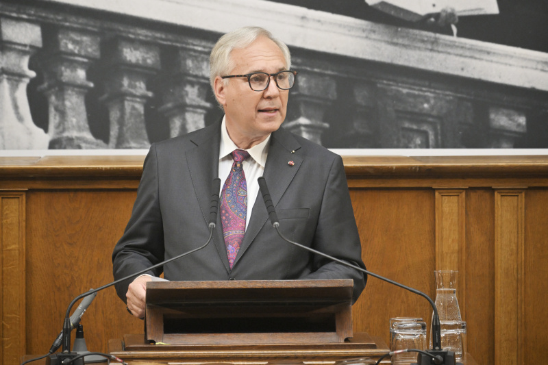 Eröffnungsworte. Nationalratspräsident Walter Rosenkranz (FPÖ)