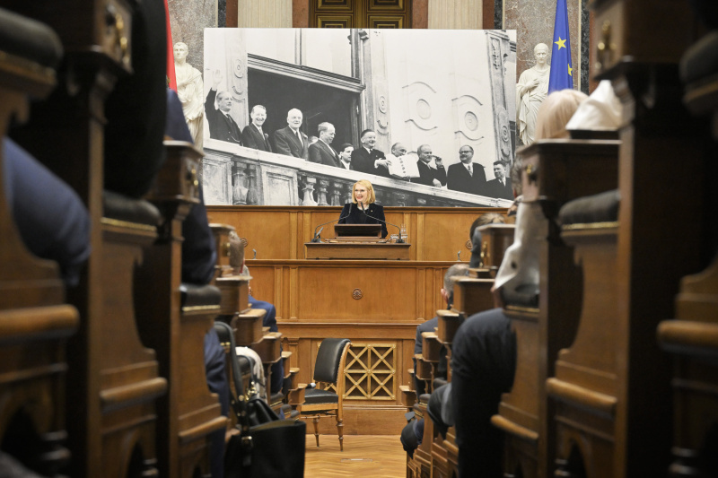 Eröffnungsworte. Dritte Nationalratspräsidentin Doris Bures (SPÖ)