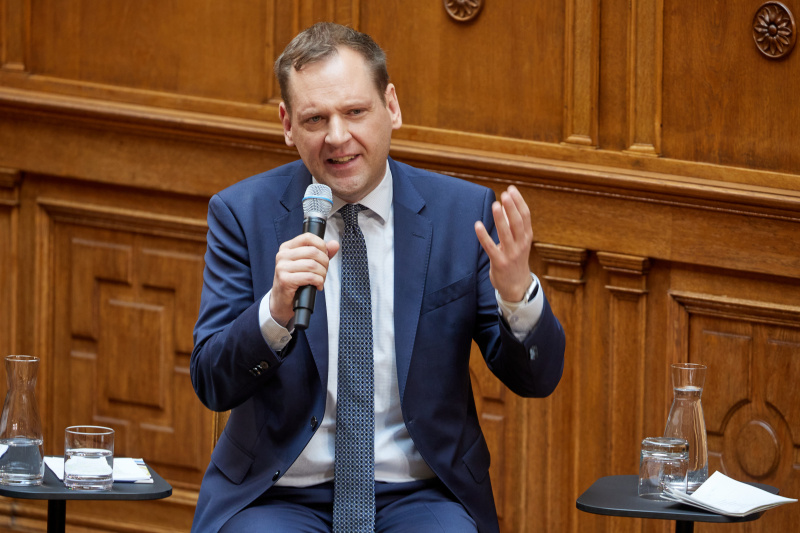 Moderiertes Gespräch. Klubvorsitzender Philip Kucher (SPÖ)