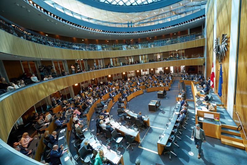 Am Redner:innenpult: Nationalratsabgeordneter Christian Hafenecker (FPÖ)