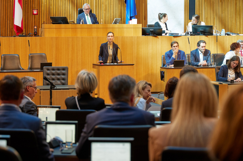 Am Redner:innenpult: Nationalratsabgeordnete Susanne Fürst (FPÖ)