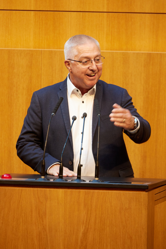 Am Redner:innenpult: Nationalratsabgeordneter Werner Herbert (FPÖ)