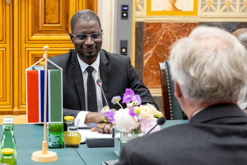 Aussprache. Stellvertretender Vorsitzender der Nationalversammlung der Republik Gambia Seedy S.K. Njie