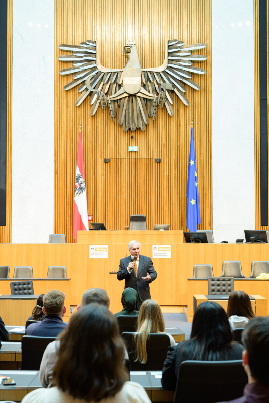 Begrüßung. Nationalratspräsident Walter Rosenkranz (FPÖ)