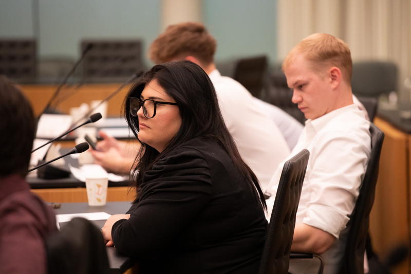 Klubsitzung. Lehrlinge im Gespräch