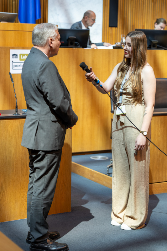 Lehrlingsparlament. Nationalratspräsident Walter Rosenkranz (FPÖ) im Interview