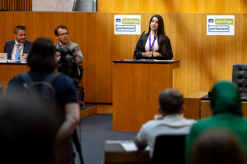 Nationalratssitzung mit Veranstaltungsteilnehmer:innen