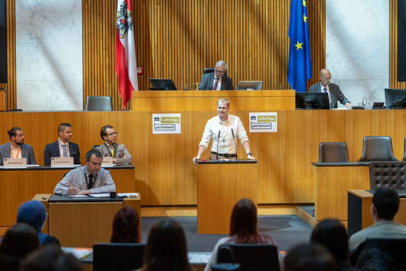 Nationalratssitzung mit Veranstaltungsteilnehmer:innen