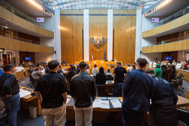Nationalratssitzung mit Veranstaltungsteilnehmer:innen