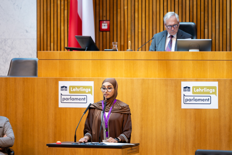 Nationalratssitzung mit Veranstaltungsteilnehmer:innen