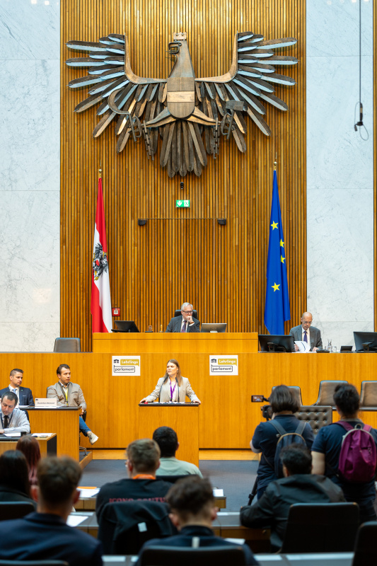 Nationalratssitzung mit Veranstaltungsteilnehmer:innen