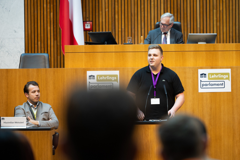 Nationalratssitzung mit Veranstaltungsteilnehmer:innen