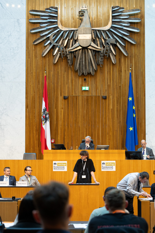 Nationalratssitzung mit Veranstaltungsteilnehmer:innen