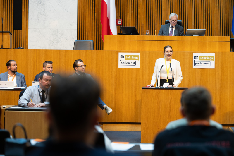 Nationalratssitzung mit Veranstaltungsteilnehmer:innen