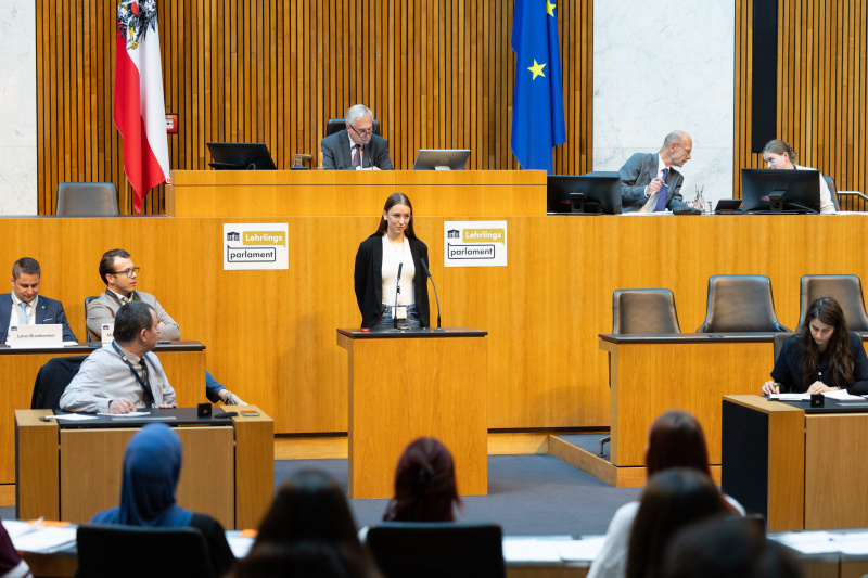 Nationalratssitzung mit Veranstaltungsteilnehmer:innen