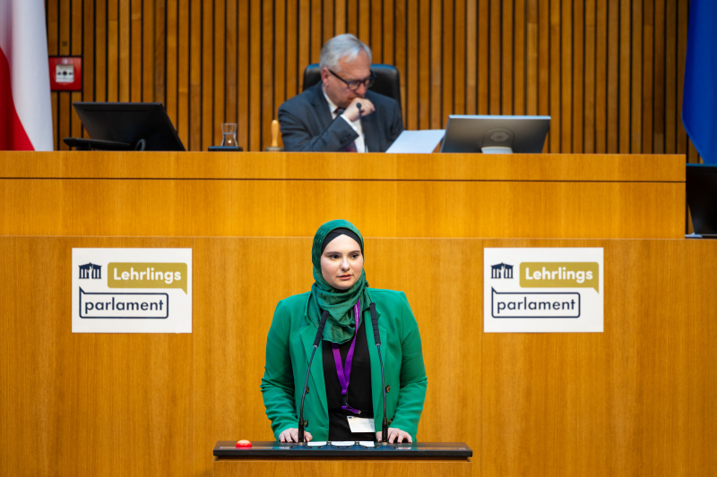 Nationalratssitzung mit Veranstaltungsteilnehmer:innen