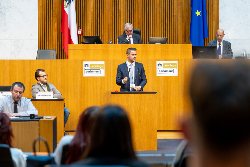 Nationalratssitzung mit Veranstaltungsteilnehmer:innen