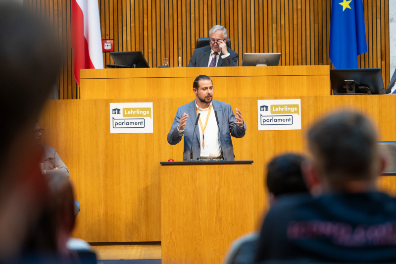 Nationalratssitzung mit Veranstaltungsteilnehmer:innen