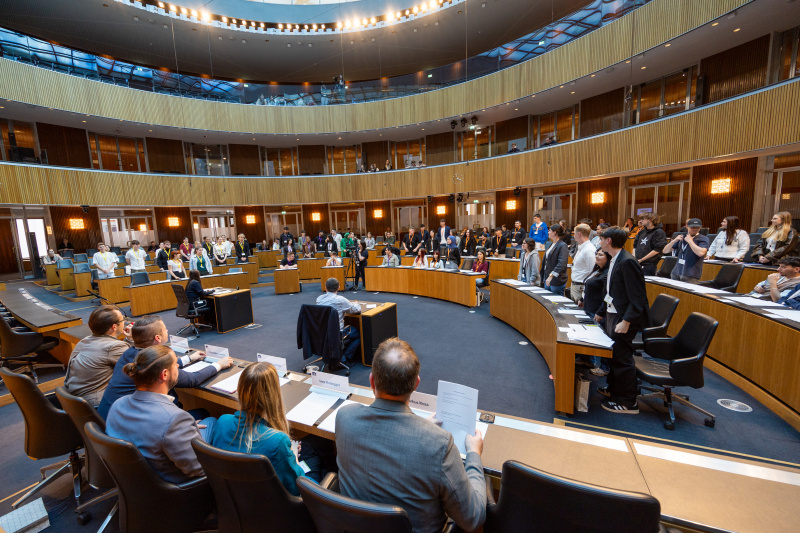 Nationalratssitzung mit Veranstaltungsteilnehmer:innen