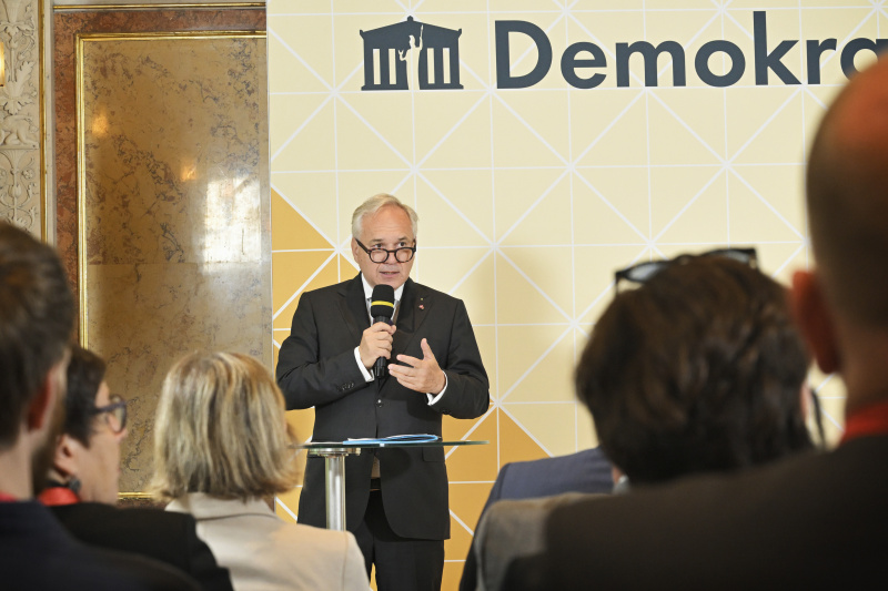 Ehrung der Schulen. Nationalratspräsident Walter Rosenkranz (FPÖ)