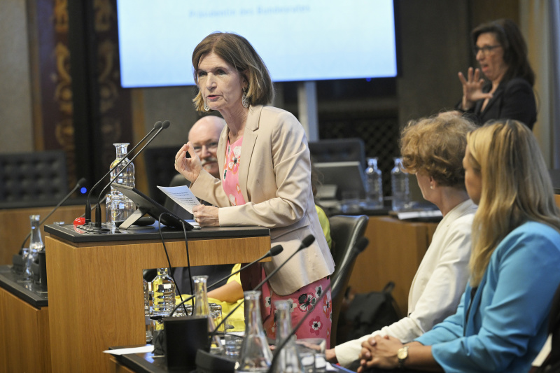 Abschlussworte. Bundesratspräsidentin Andrea Eder-Gitschthaler (ÖVP)