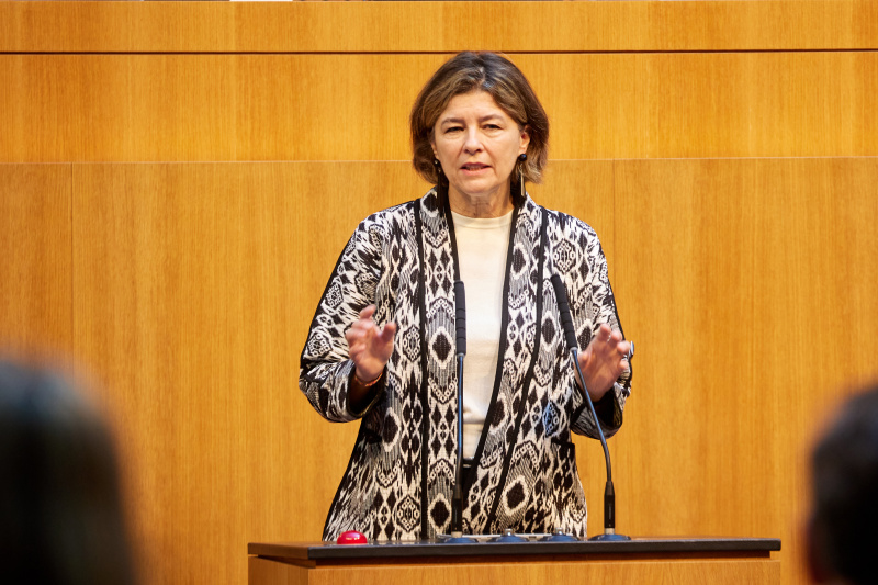 Eingangsstatements der Bereichssprecher:innen. Nationalratsabgeordnete Elisabeth Götze (GRÜNE)