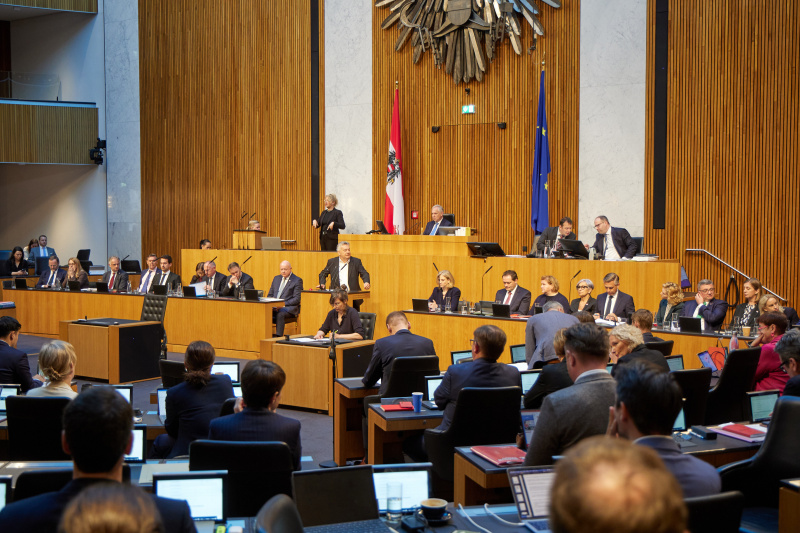 Am Redner:innenpult: Klubobmann Werner Kogler (GRÜNE)