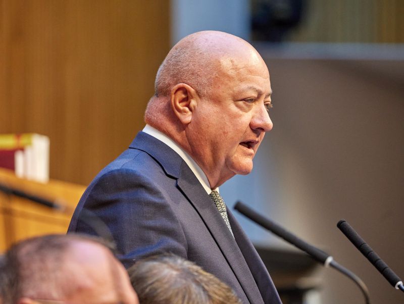 Regierungserklärung. Bundeskanzler Christian Stocker (ÖVP)