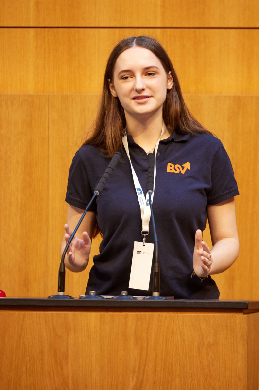 Begrüßungsworte. Bundesschulsprecherin Mira Langhammer