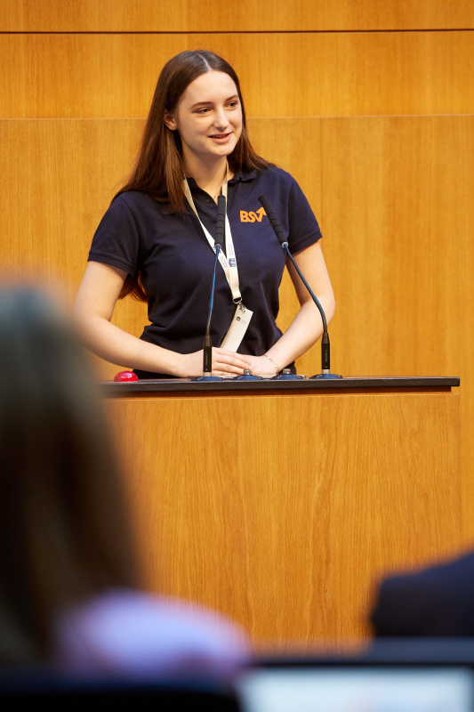 Begrüßungsworte. Bundesschulsprecherin Mira Langhammer