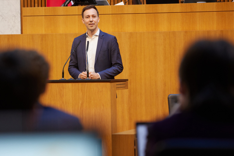 Eingangsstatements der Bereichssprecher:innen. Nationalratsabgeordneter Nico Marchetti (ÖVP)