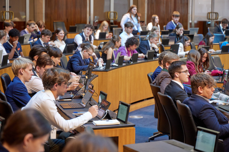 Blick auf Delegierte