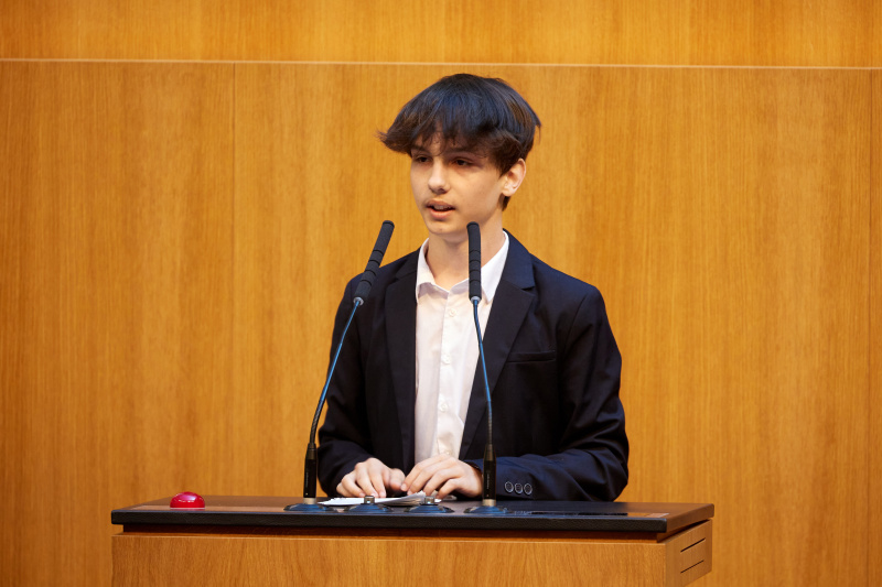 Delegierte am Redner:innenpult