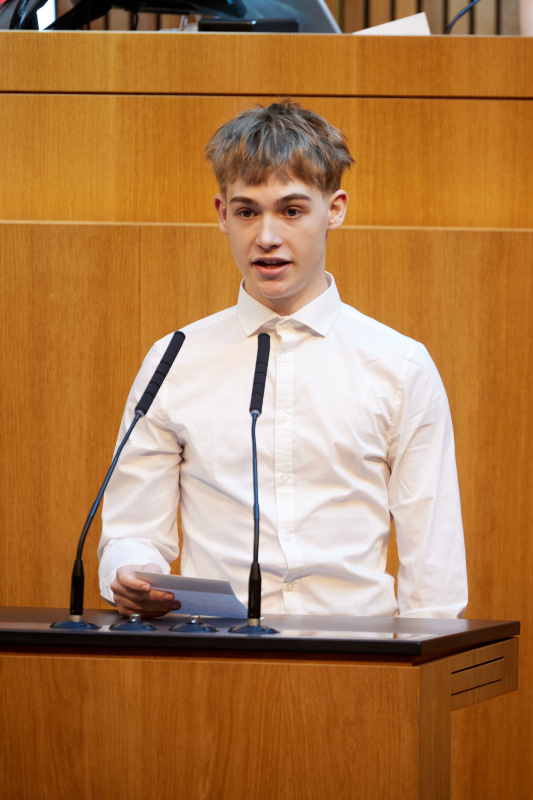 Delegierte am Redner:innenpult