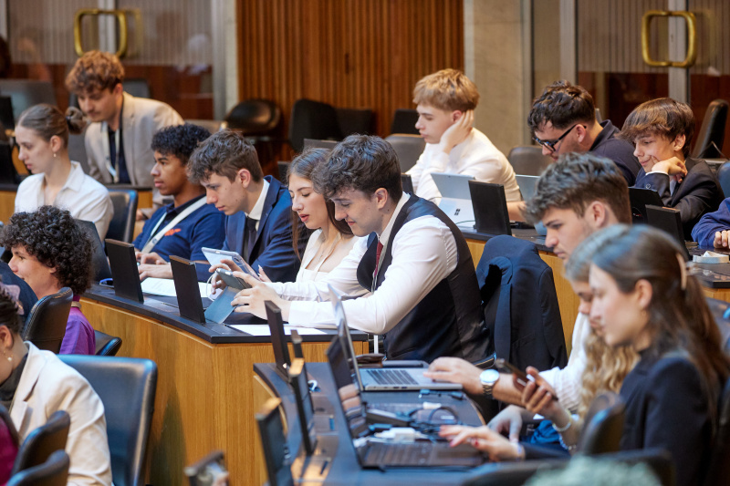 Blick auf Delegierte