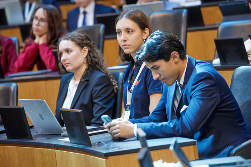 Blick auf Delegierte