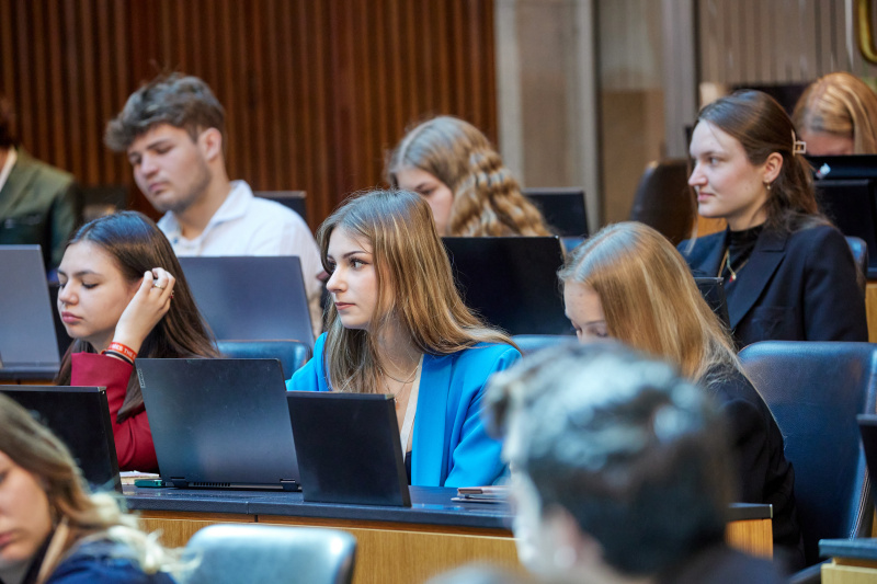 Blick auf Delegierte