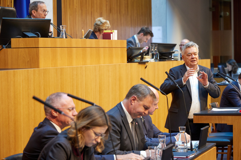 Am Redner:innenpult: Klubobmann Werner Kogler (GRÜNE)