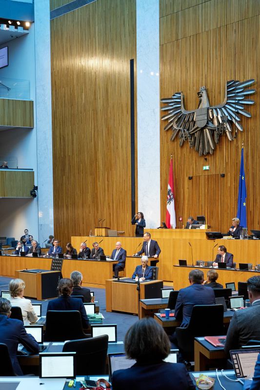 Am Redner:innenpult: Klubvorsitzender Philip Kucher (SPÖ)