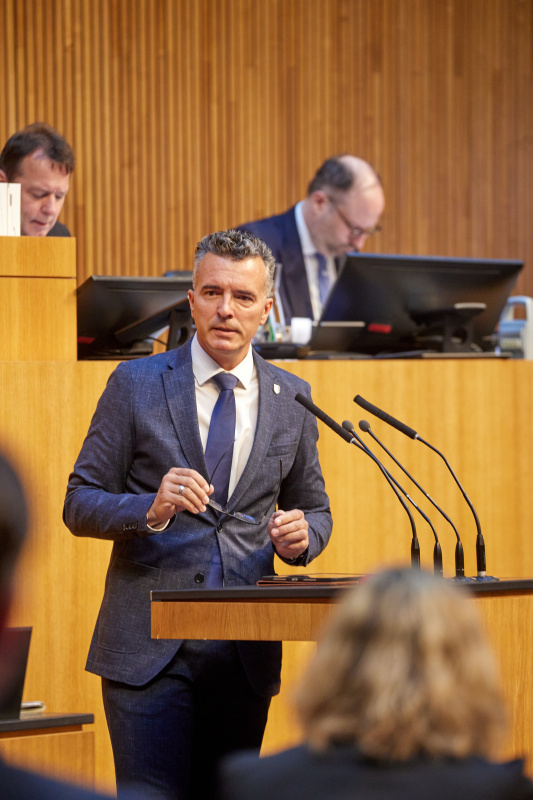 Am Redner:innenpult: Nationalratsabgeordneter Gernot Darmann (FPÖ)