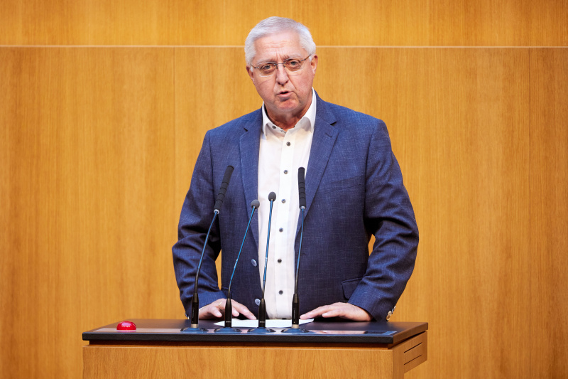 Am Redner:innenpult: Nationalratsabgeordneter Werner Herbert (FPÖ)