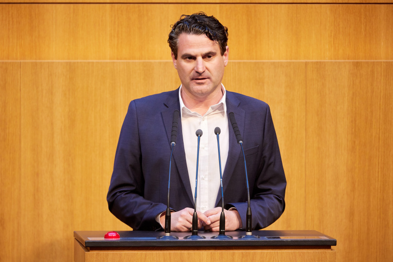 Am Redner:innenpult: Nationalratsabgeordneter Christoph Zarits (ÖVP)