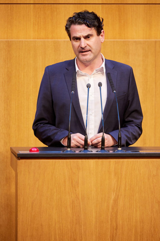 Am Redner:innenpult: Nationalratsabgeordneter Christoph Zarits (ÖVP)