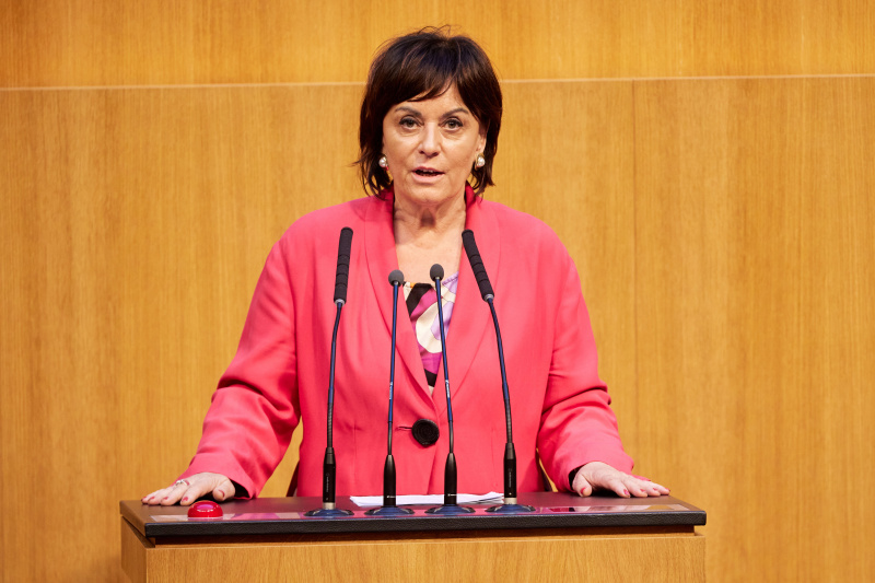 Am Redner:innenpult: Nationalratsabgeordnete Petra Oberrauner (SPÖ)