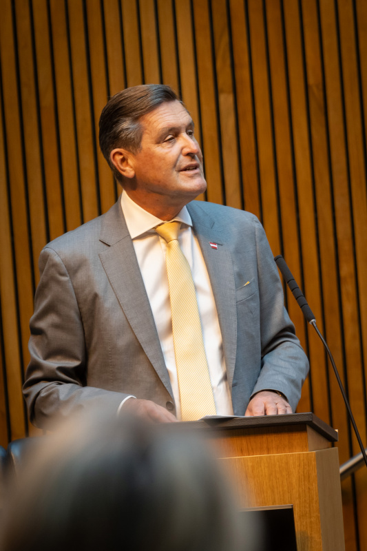 Auf der Regierungsbank Infrastrukturminister Peter Hanke (SPÖ)