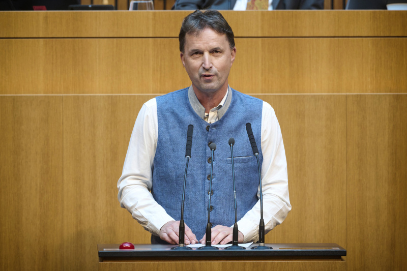 Am Redner:innenpult: Nationalratsabgeordneter Albert Royer (FPÖ)