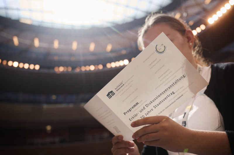 Nationalratssaal vor Veranstaltungsbeginn